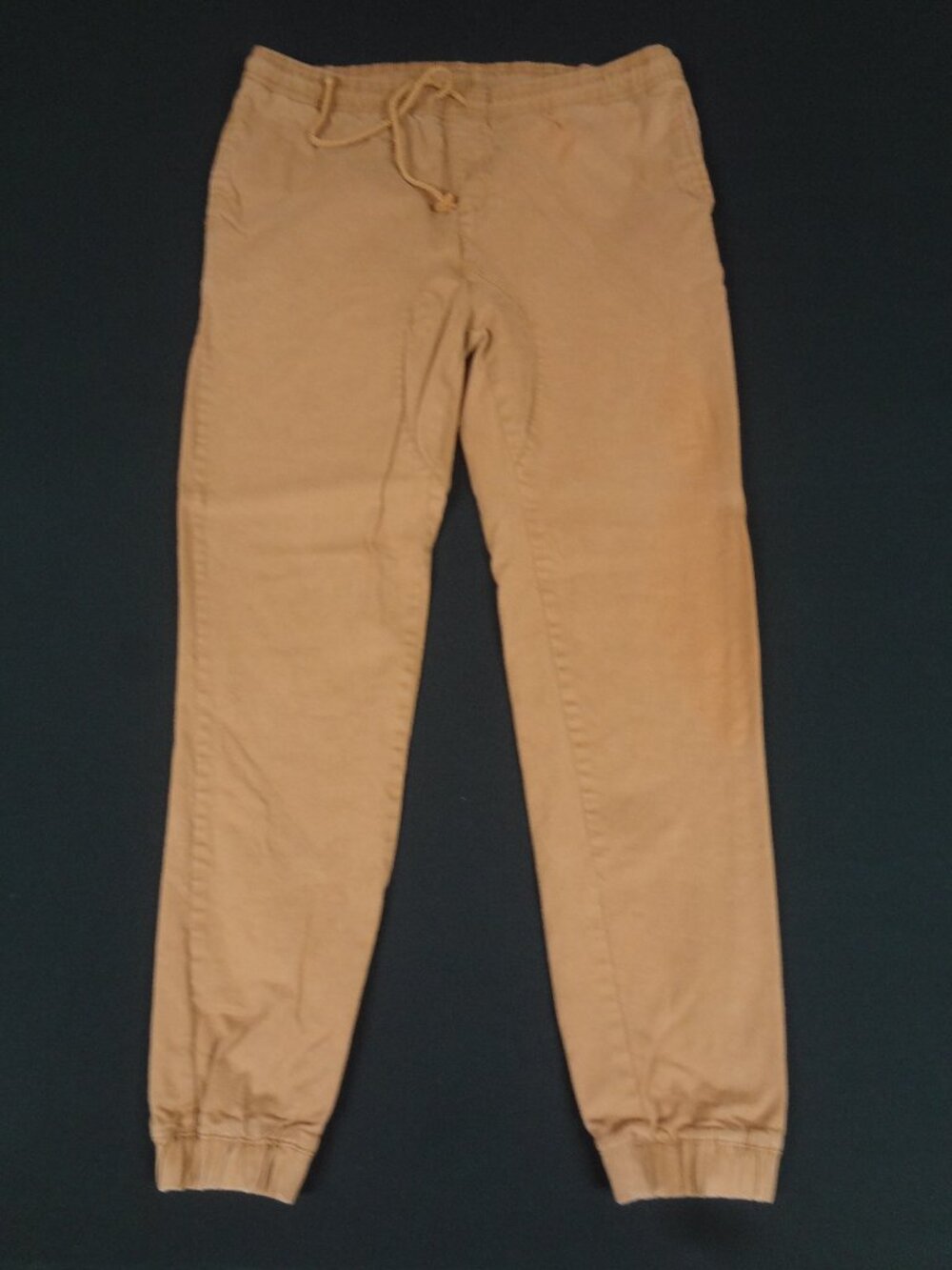 MEN'S GABE'S TAN COTTON TWILL JOGGER PANTS SIZE LARGE L 34" WAIST M16